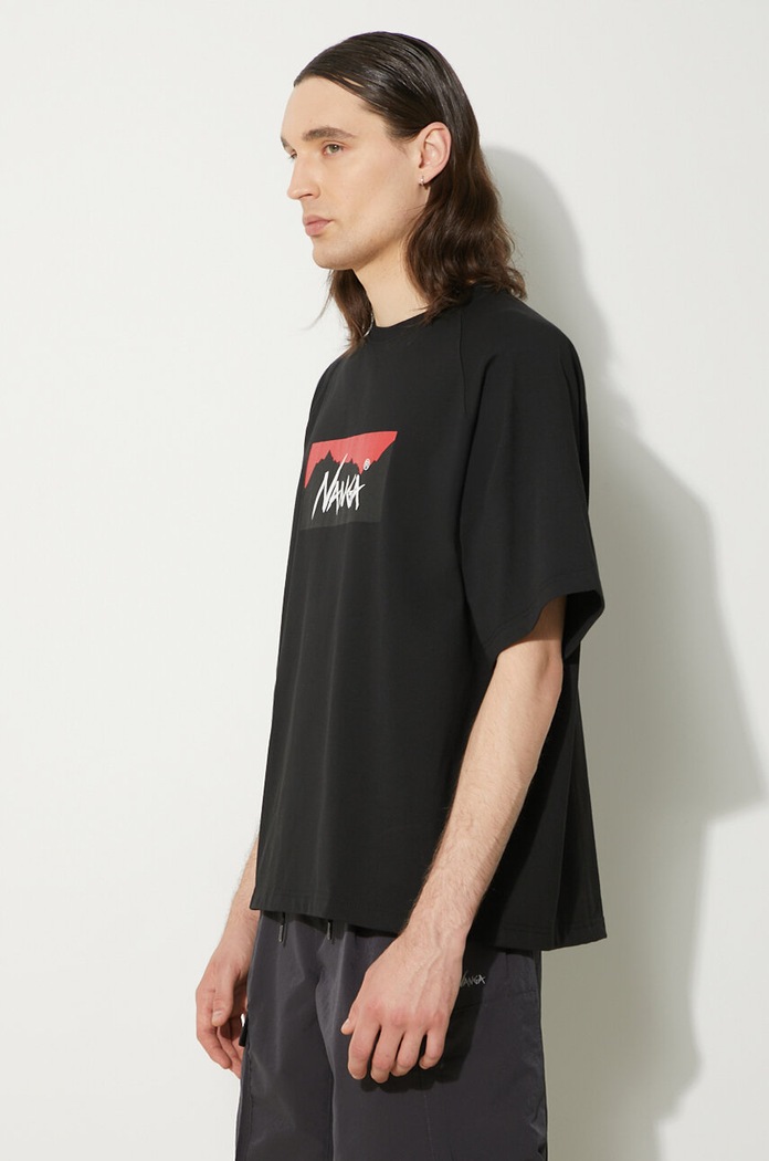 Μπλουζάκι Nanga Eco Hybrid Box Logo Loose Fit Tee NW2311.1G209 μαύρο