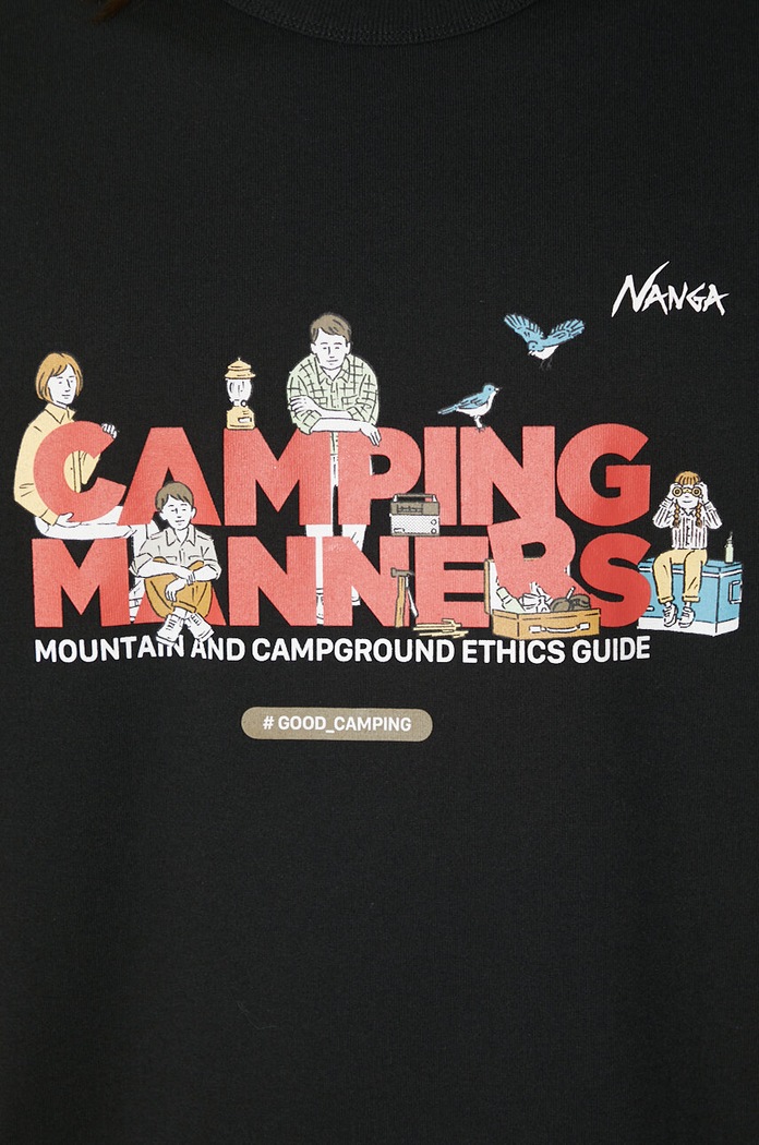 Nanga t-shirt Eco Hybrid Camping Manners Soap Bubbles Tee NW2411.1G801.A