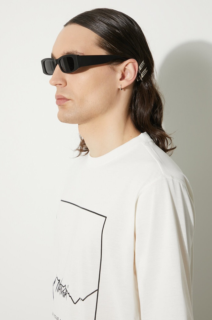 Μπλουζάκι Nanga Dry Mix Frame Logo Tee NW2221.1G503 λευκό