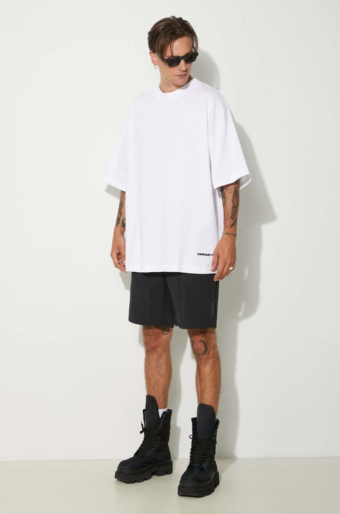 Bavlněné tričko Carhartt WIP Link Script T-Shirt I031373.00AXX bílá SS24