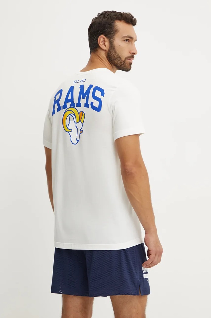 Bombažna kratka majica Nike Los Angeles Rams Potisk bež N199.11K.95.8AB