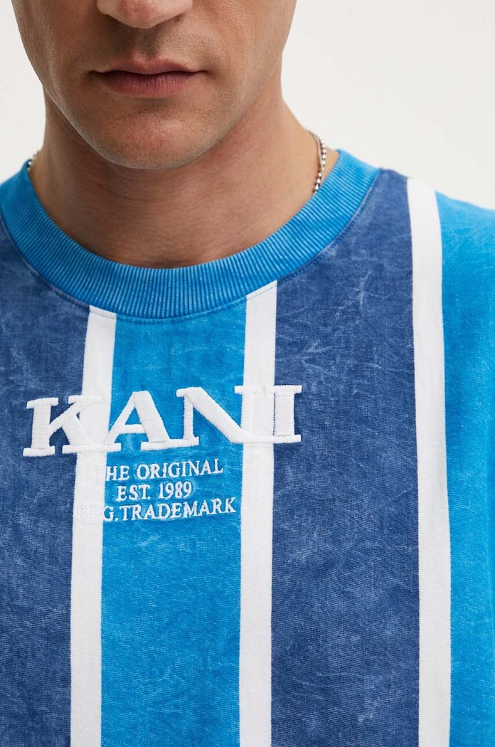 Bavlněné tričko Karl Kani 6060242 modrá
