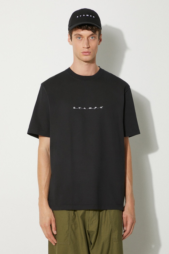 Одежда Хлопковая футболка STAMPD Moroccan City Vintage SLA.M3332TE.BLK чёрный