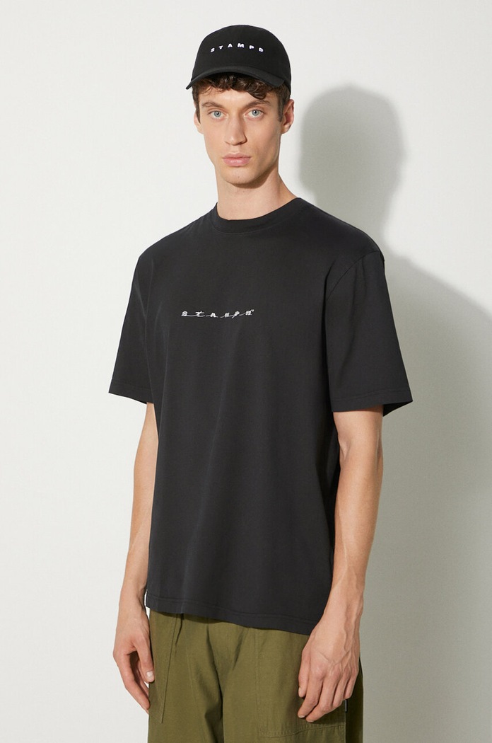 Хлопковая футболка STAMPD Moroccan City Vintage чёрный SLA.M3332TE.BLK
