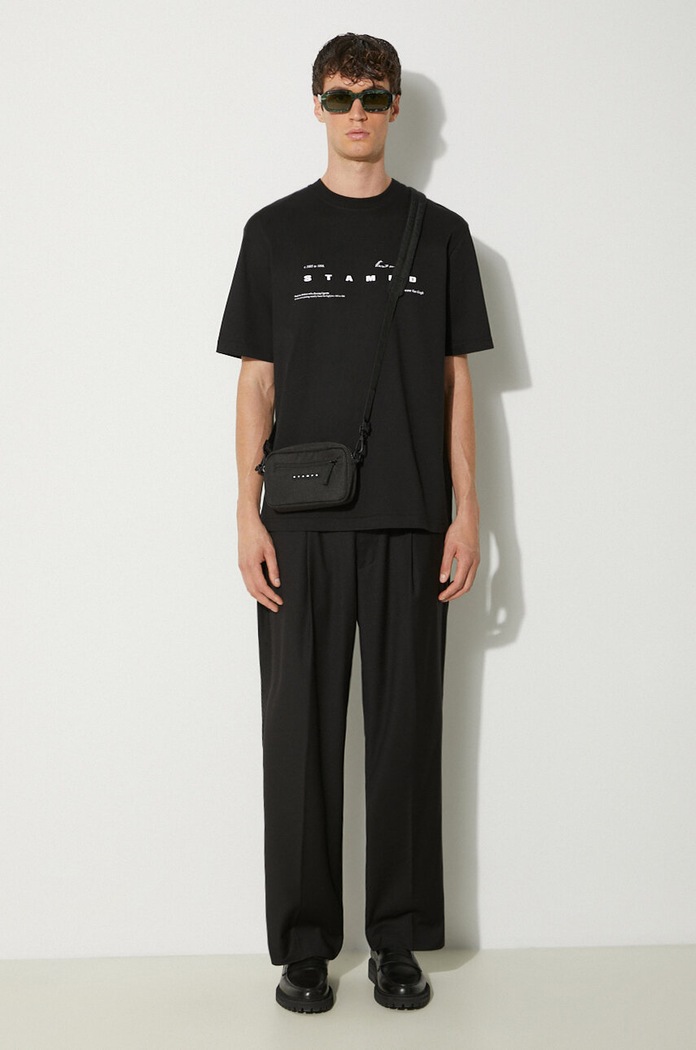 STAMPD cotton t-shirt Van Gogh Relaxed Tee SLA.M3248TE.BLK black SS24