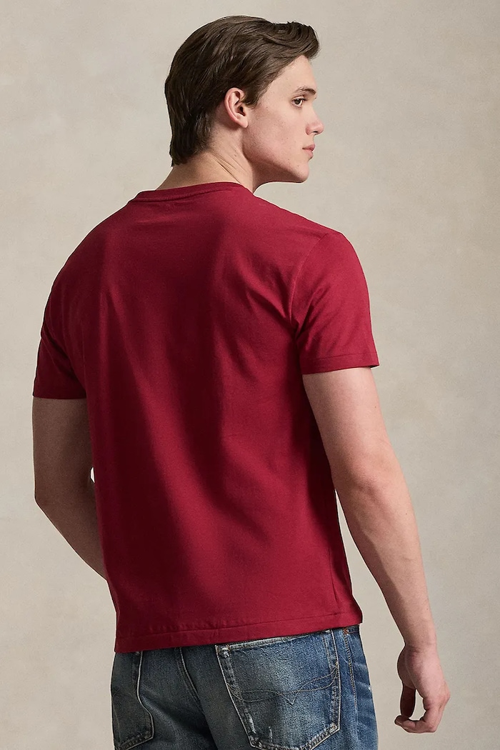 Polo Ralph Lauren tricou din bumbac 710671452 burgundia SS26