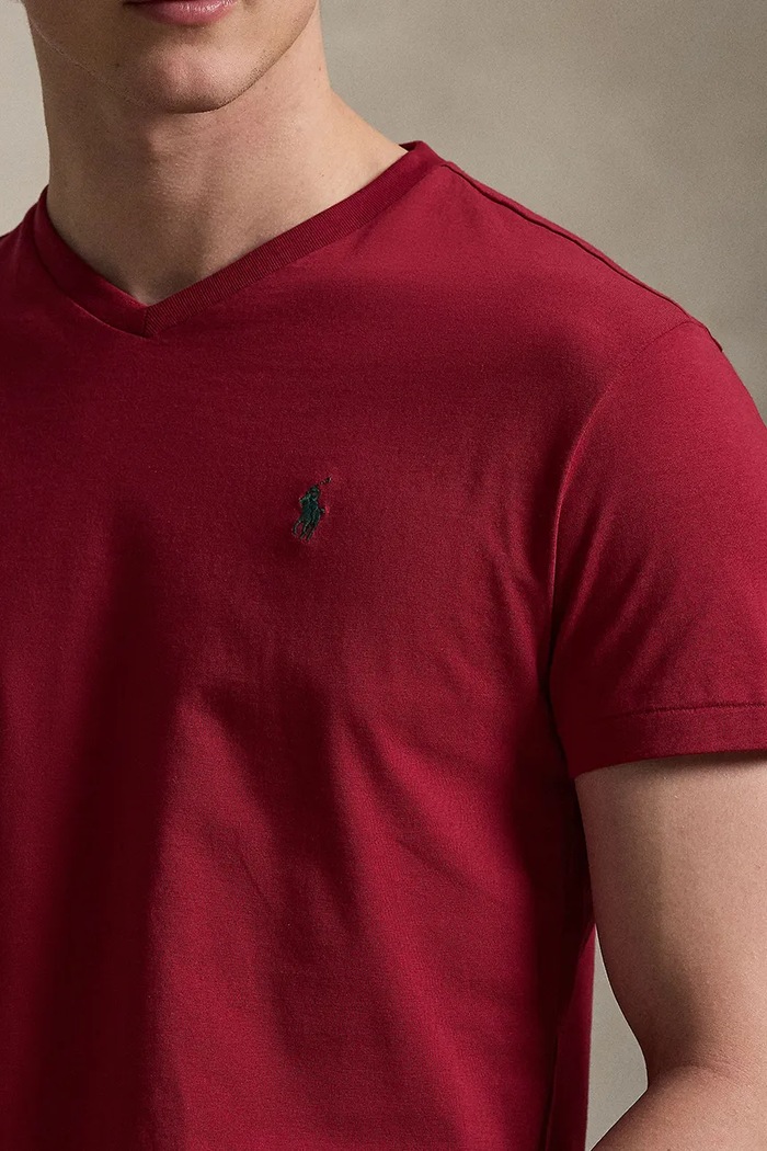 Polo Ralph Lauren tricou din bumbac burgundia 710671452