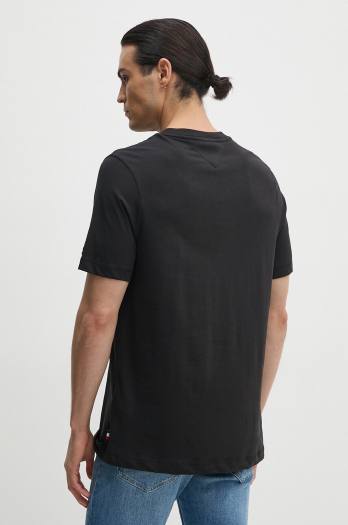 Îmbrăcăminte Tommy Hilfiger tricou din bumbac MW0MW34377 negru