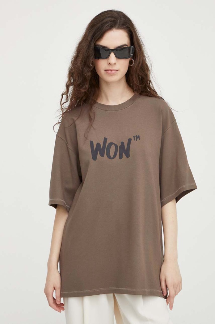Îmbrăcăminte Won Hundred Tricou 2999.12066 maro