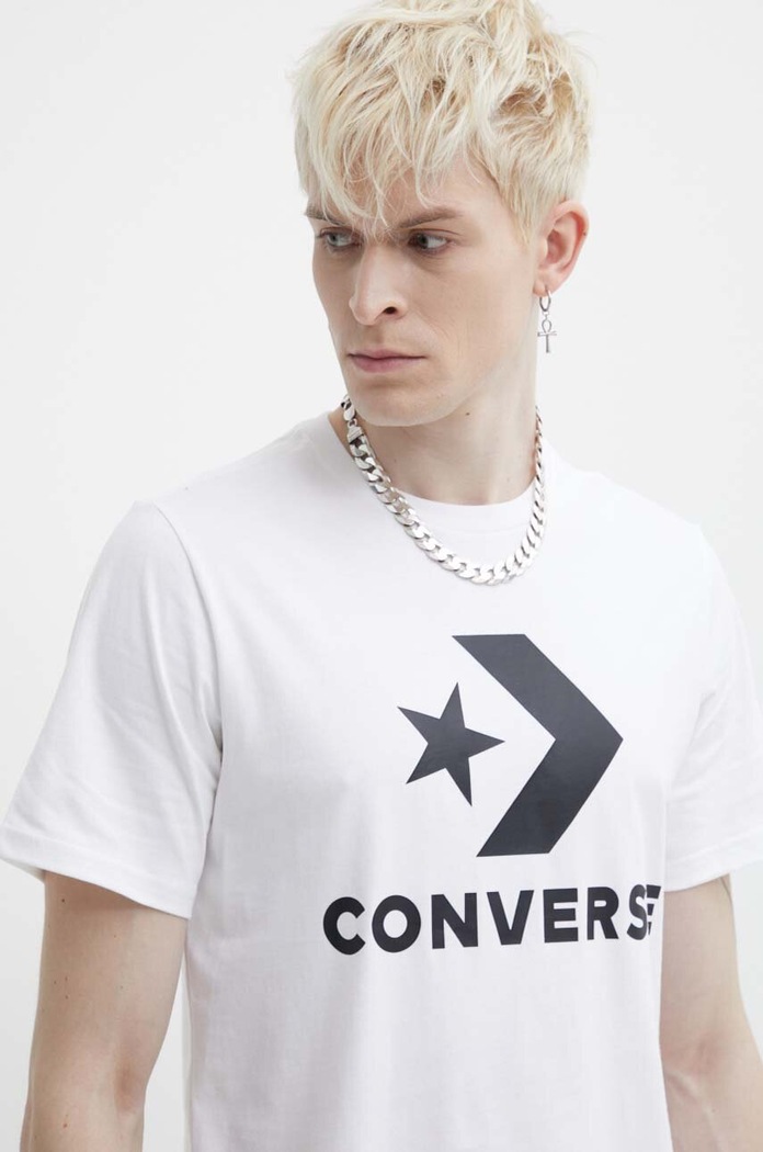 Bavlnené tričko Converse 10025458.A03