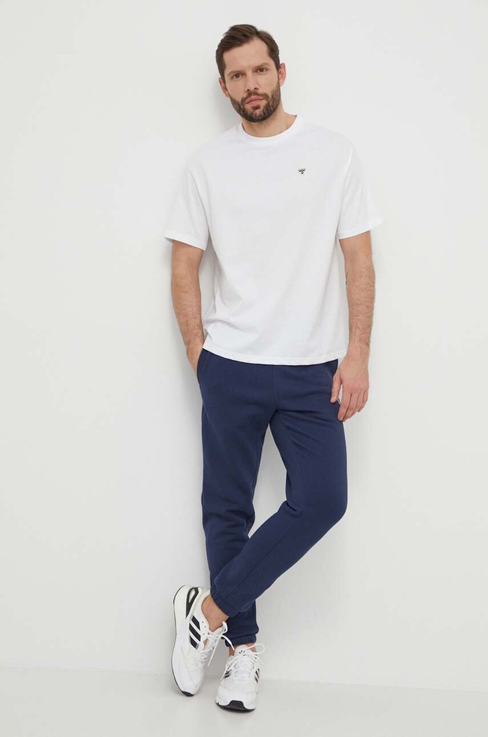 Hummel tricou din bumbac 225349 alb SS25
