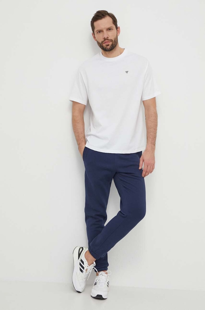 Hummel tricou din bumbac 225349 alb SS25
