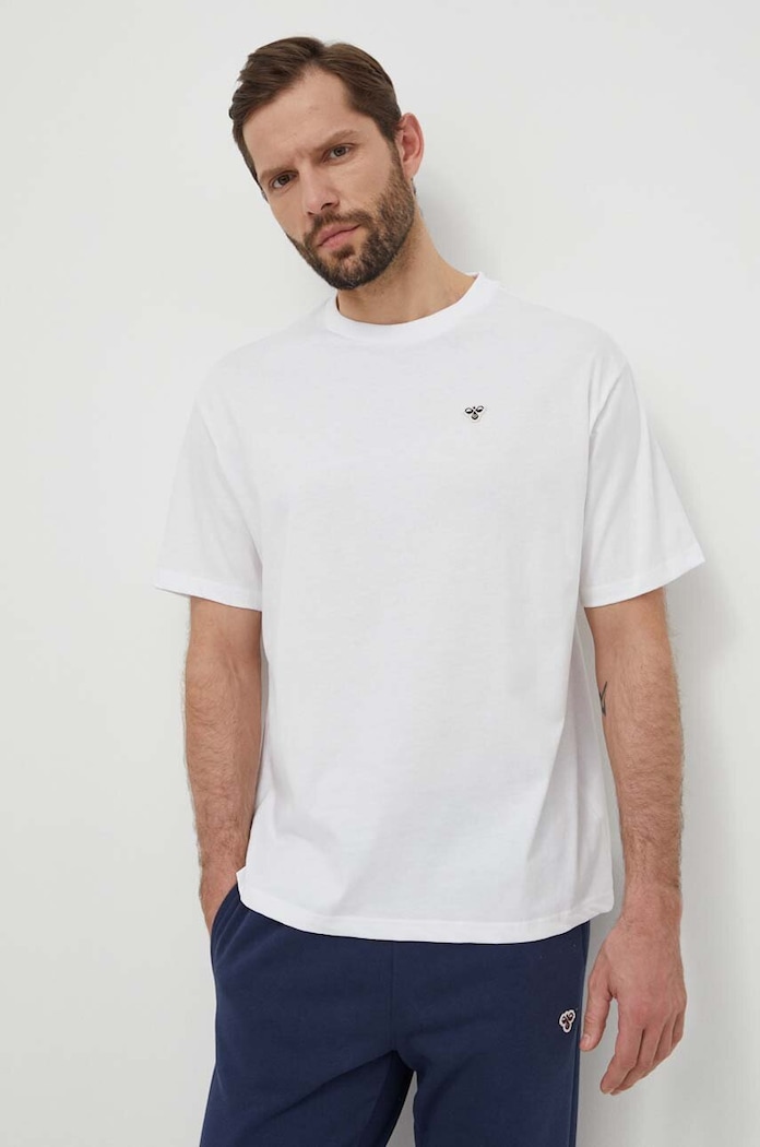 Hummel tricou din bumbac alb 225349