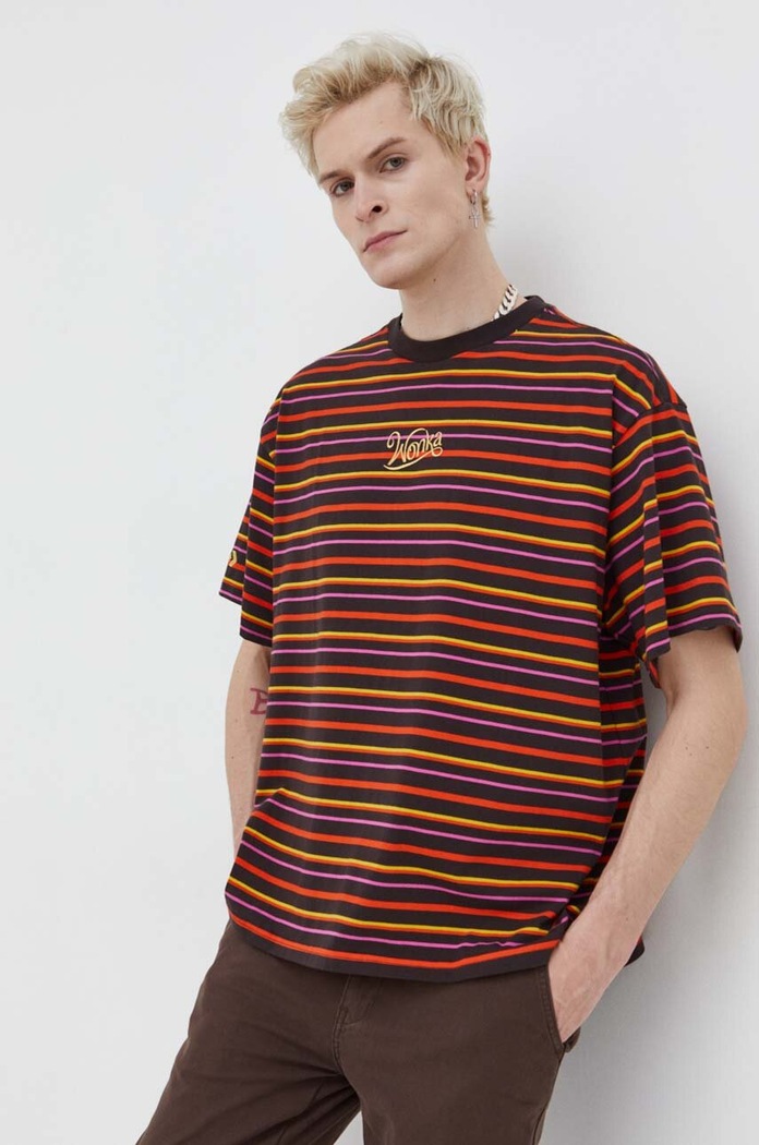 Converse tricou din bumbac Converse x Wonka multicolor 10026545.A01