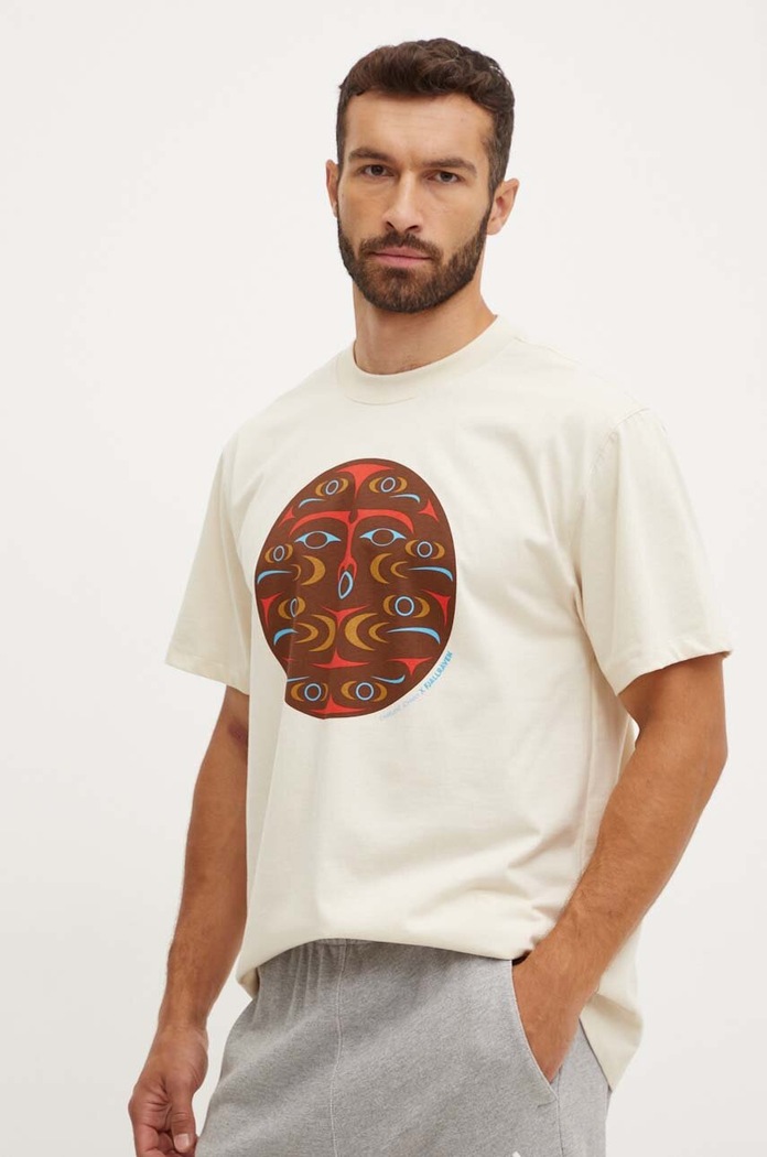 Fjallraven Tričko Fjallraven Kanken Art F12600218.113 béžová SS24