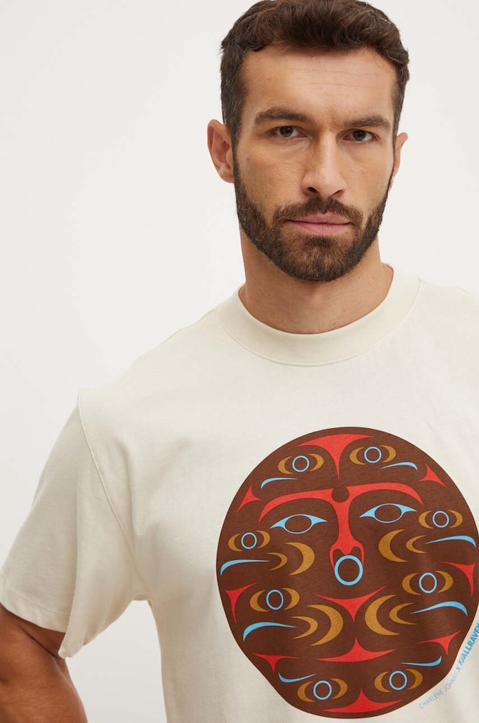 Tričko Fjallraven Kanken Art Fjallraven béžová F12600218.113