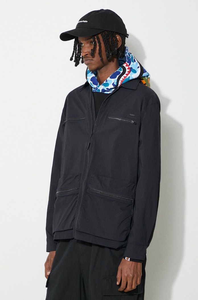 Rains jacket Tomar Overshirt navy 19320.01