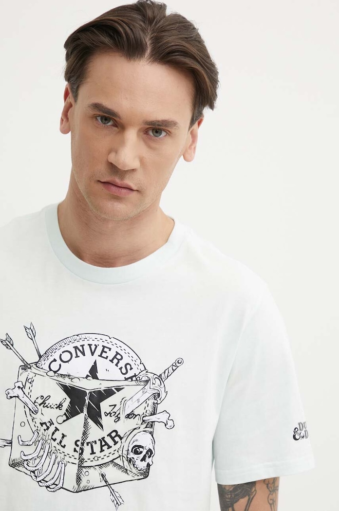 Converse t-shirt bawełniany Converse x DUNGEONS AND DRAGONS 10027139.A01 zielony SS24