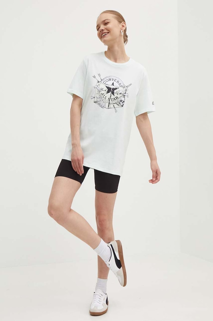 Converse t-shirt bawełniany Converse x DUNGEONS AND DRAGONS 10027139.A01 zielony