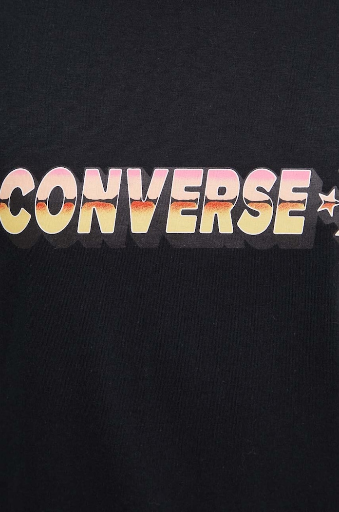 Βαμβακερό μπλουζάκι Converse 10026416.A01