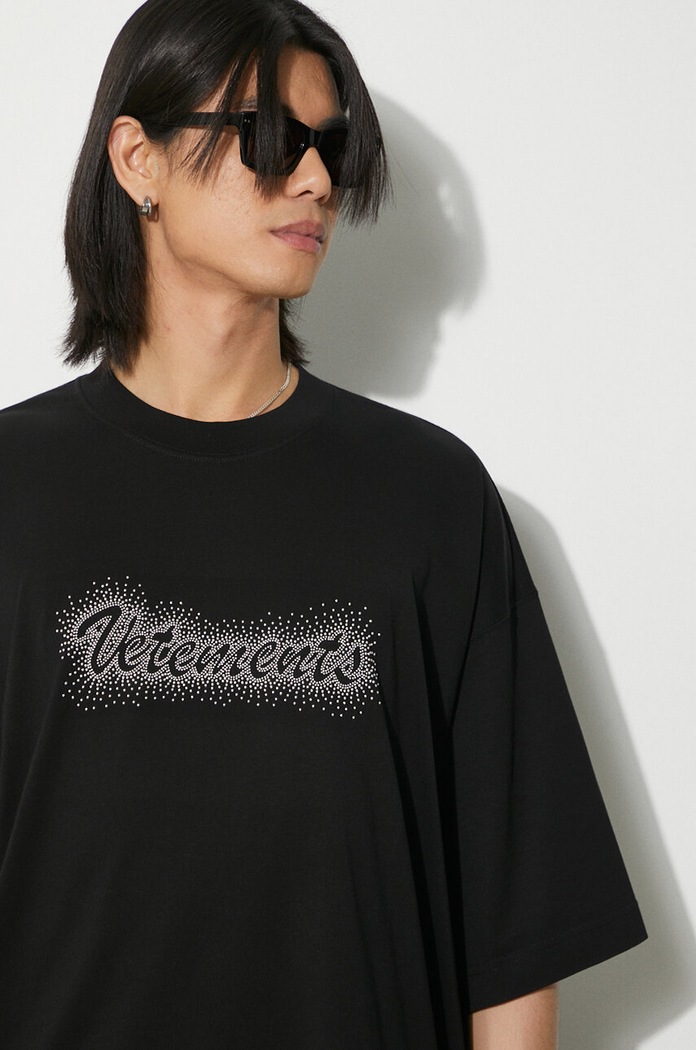 VETEMENTS cotton t-shirt Bling Logo T-Shirt UE64TR360B