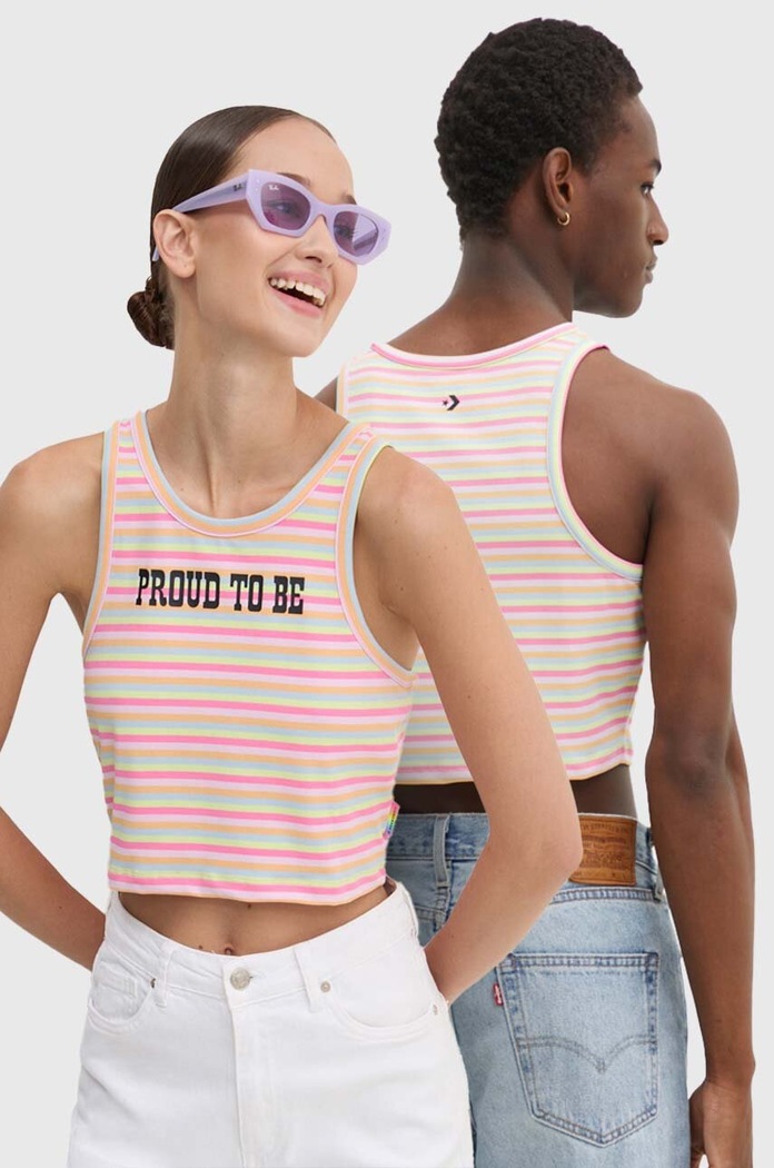 Top Converse PRIDE με ελαστάν πολύχρωμο 10027207.A01