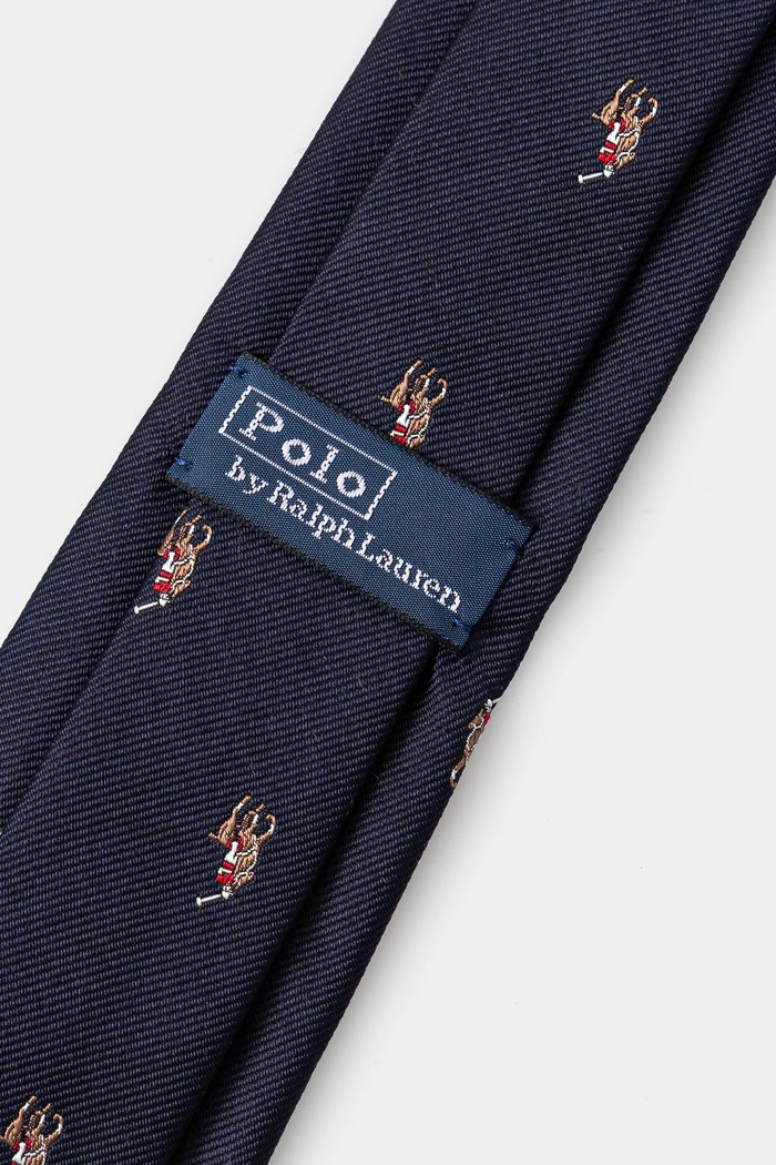 Детска копринена вратовръзка Polo Ralph Lauren 352654427004 тъмносин SS26