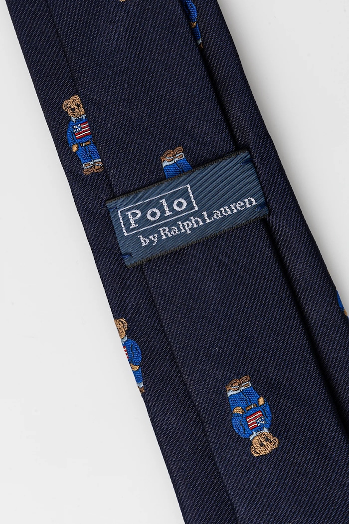 Kravata Polo Ralph Lauren 352725452002 mornarsko modra SS26