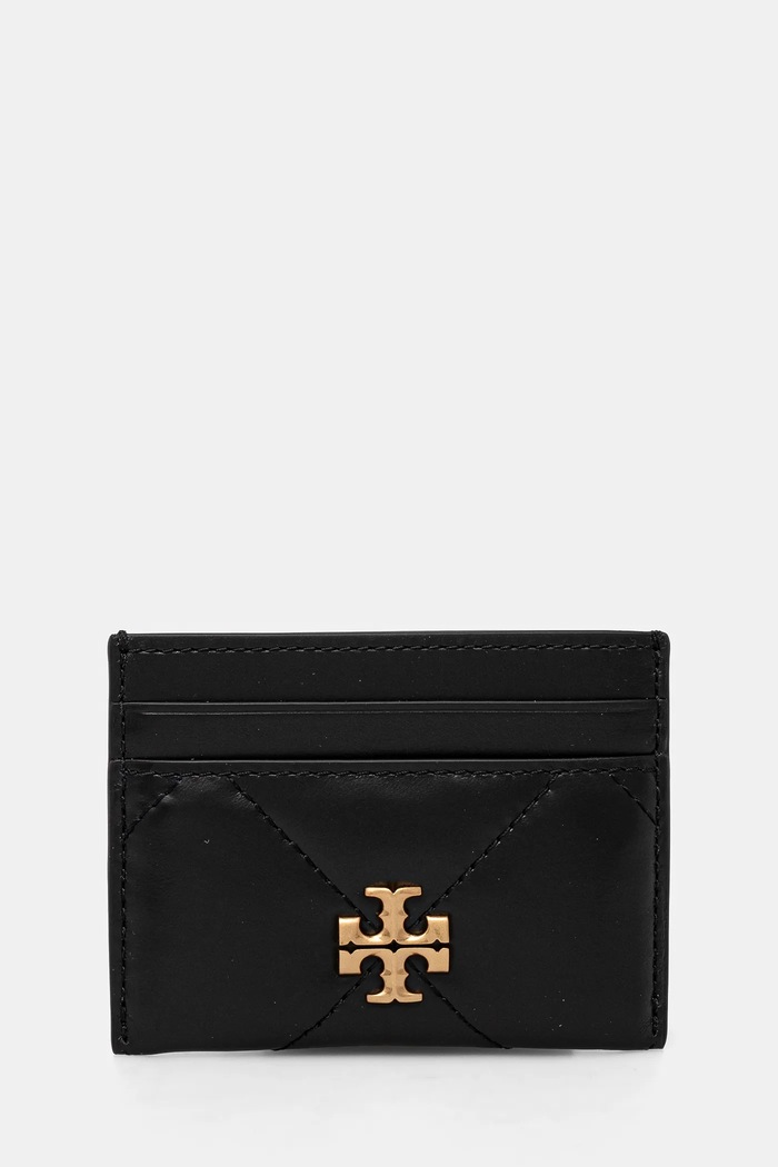 Kožené puzdro na karty Tory Burch Kira 154993.001 čierna SS25