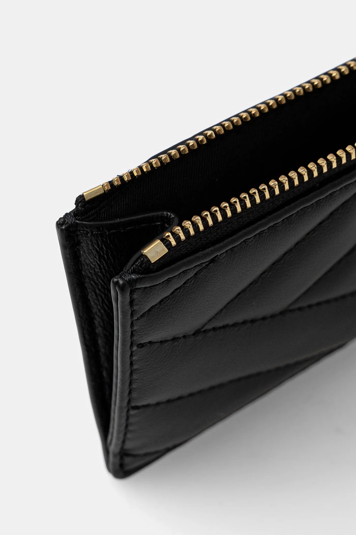 Kožená peňaženka Tory Burch Kira 156556.001 čierna SS25