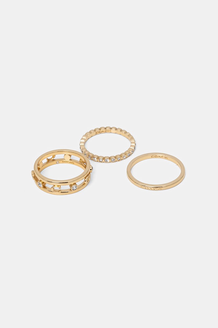 Coach inele 3-pack 3-pack aur 506210GLD710