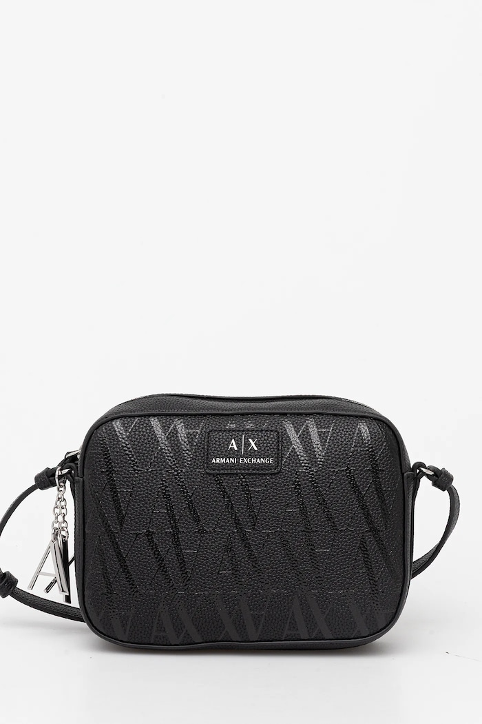 Armani Exchange torbica čez ramo ženska Imitacija zrnatega usnja črna XW001200.AF15325