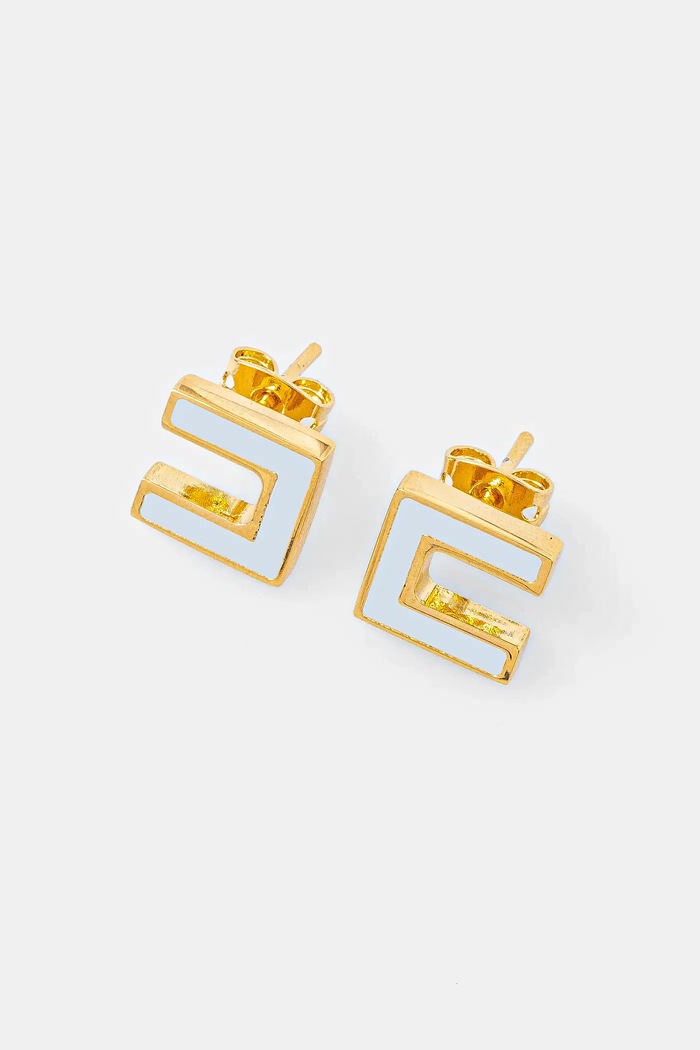 Accesorii Elisabetta Franchi cercei OR47K51E2 albastru