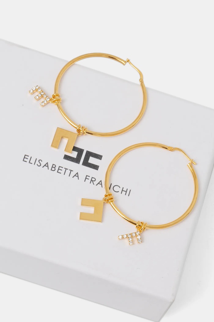 Elisabetta Franchi cercei OR48A51E2 aur SS25