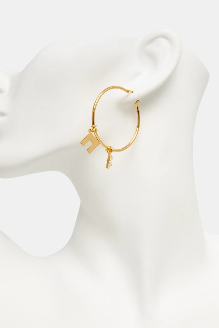 Accesorii Elisabetta Franchi cercei OR48A51E2 aur