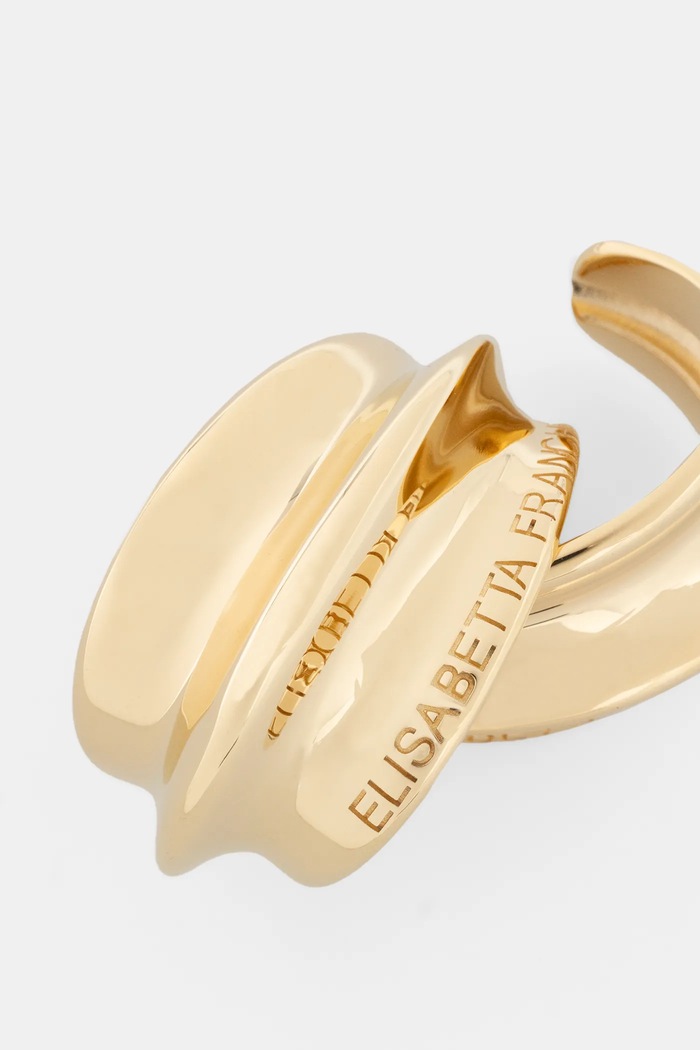 Elisabetta Franchi clip on OR63B51E2 aur SS25