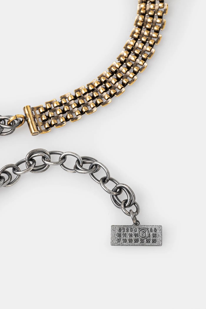 Κολιέ MM6 Maison Margiela SM6UU0071 κίτρινο SS25