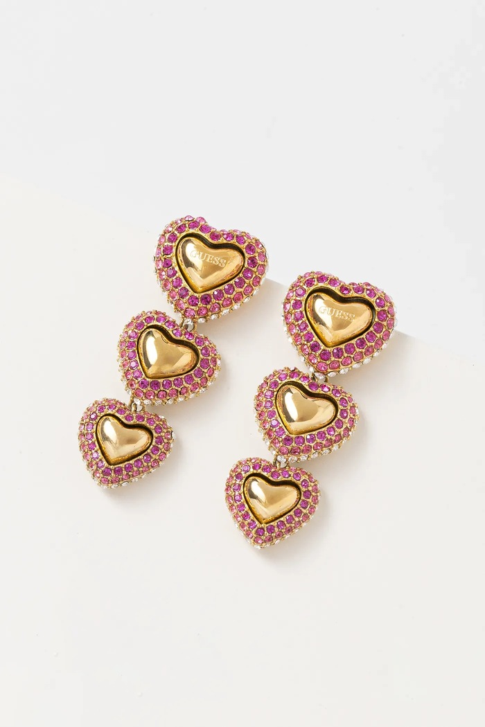 Náušnice Guess BELOVED zirkonie zlatá JUBE05.002JW