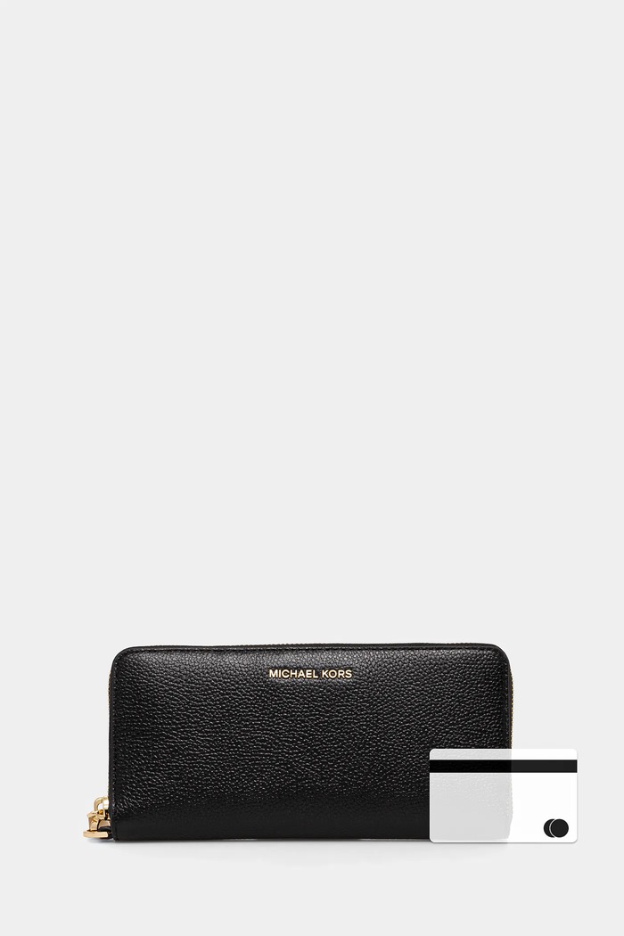 Шкіряний гаманець MICHAEL Michael Kors чорний 32T4GJ6E7L