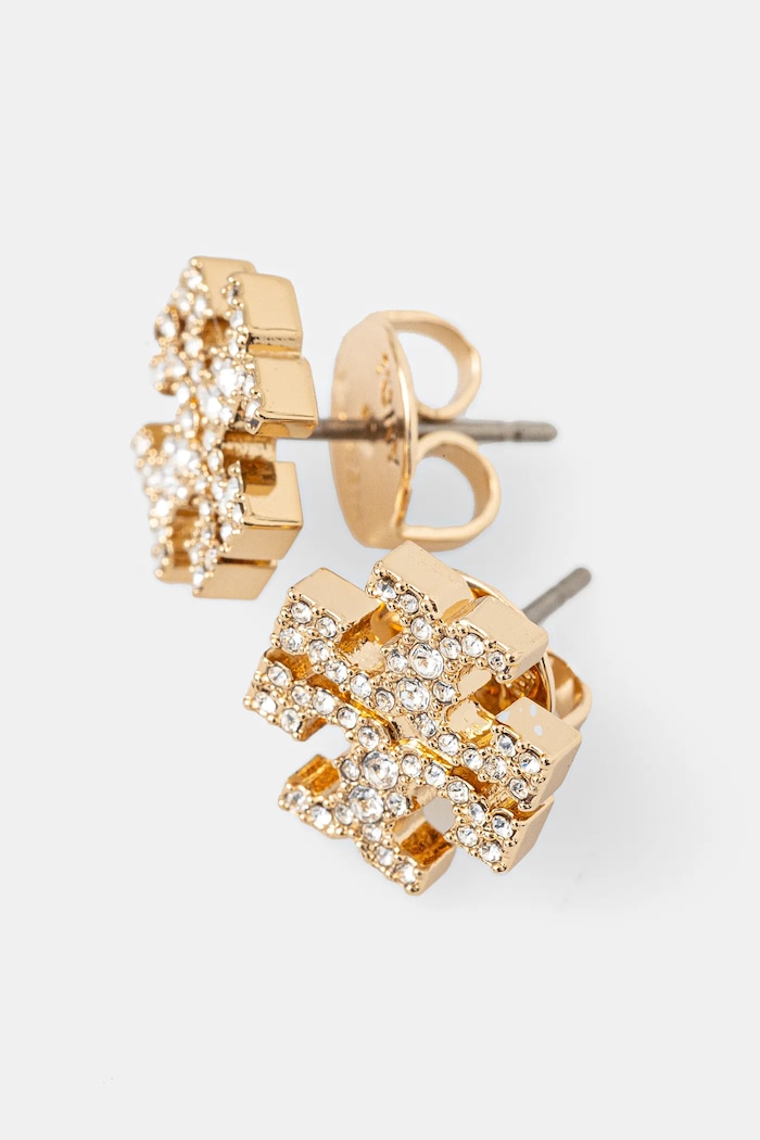 Doplnky Náušnice Tory Burch Kira Pave Stud 158535.783 zlatá
