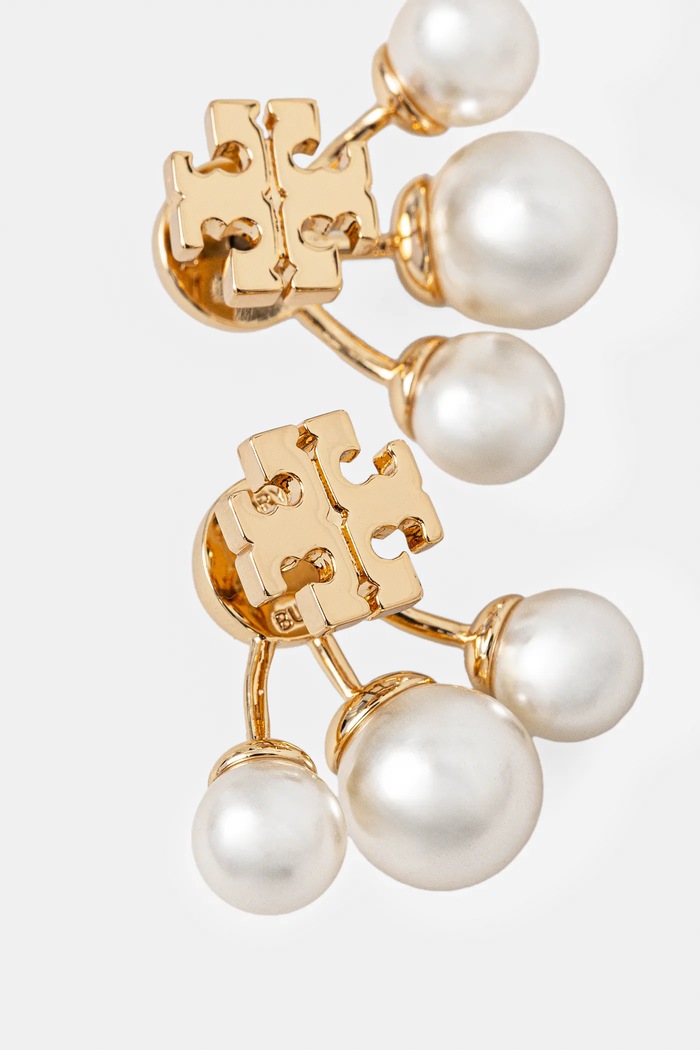 Tory Burch kolczyki Kira Pearl 153672.700 złoty SS26