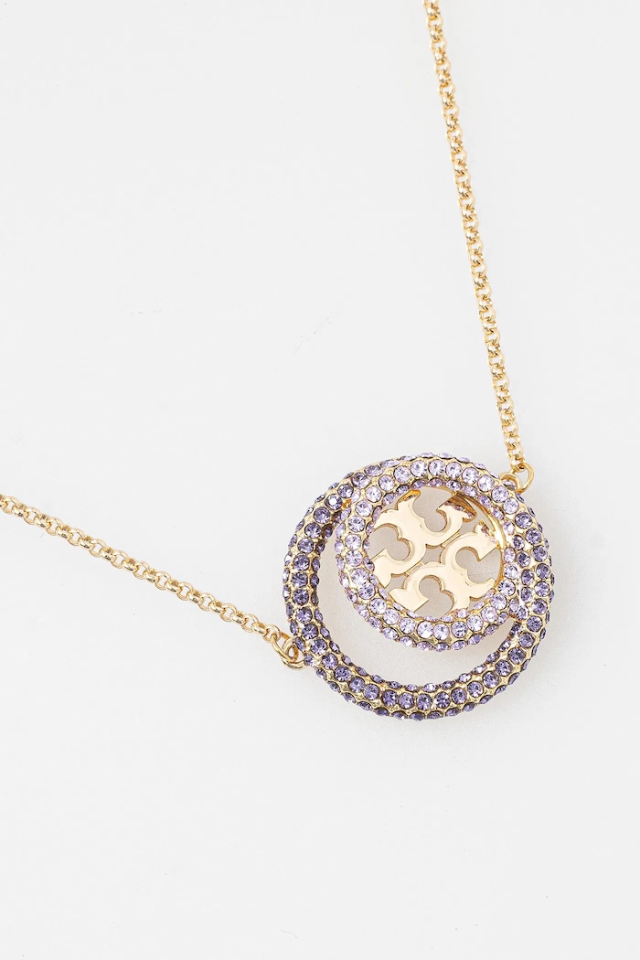 Позлатено колие Tory Burch Miller Pave 157225.400 злато SS25