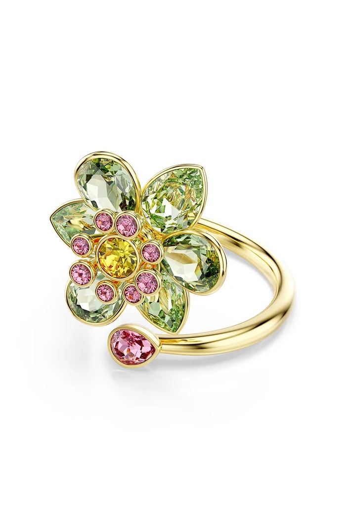 Swarovski pierścionek IDYLLIA kryształ Swarovskiego zielony 5721596