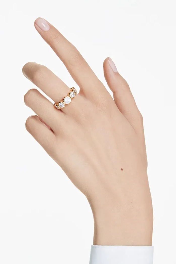 Swarovski pierścionek IMBER 5705476 złoty