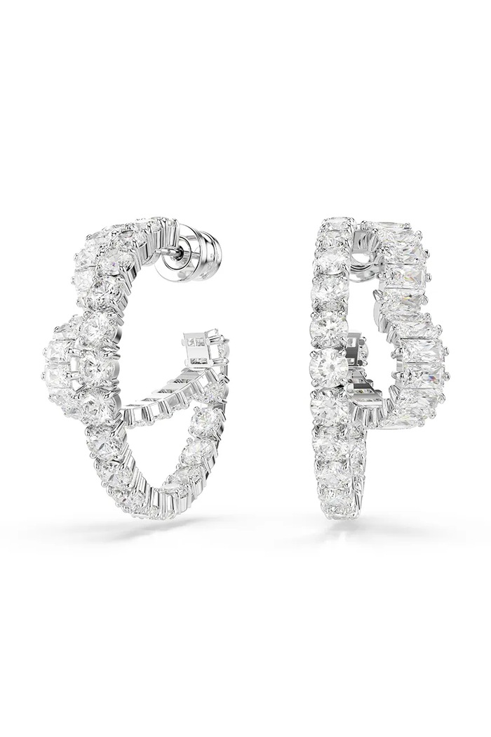 Náušnice Swarovski MATRIX krystal Swarovski stříbrná 5705748
