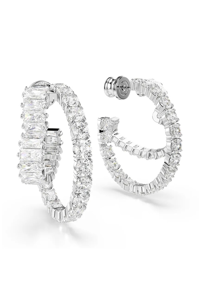 Doplňky Náušnice Swarovski MATRIX 5705748 stříbrná
