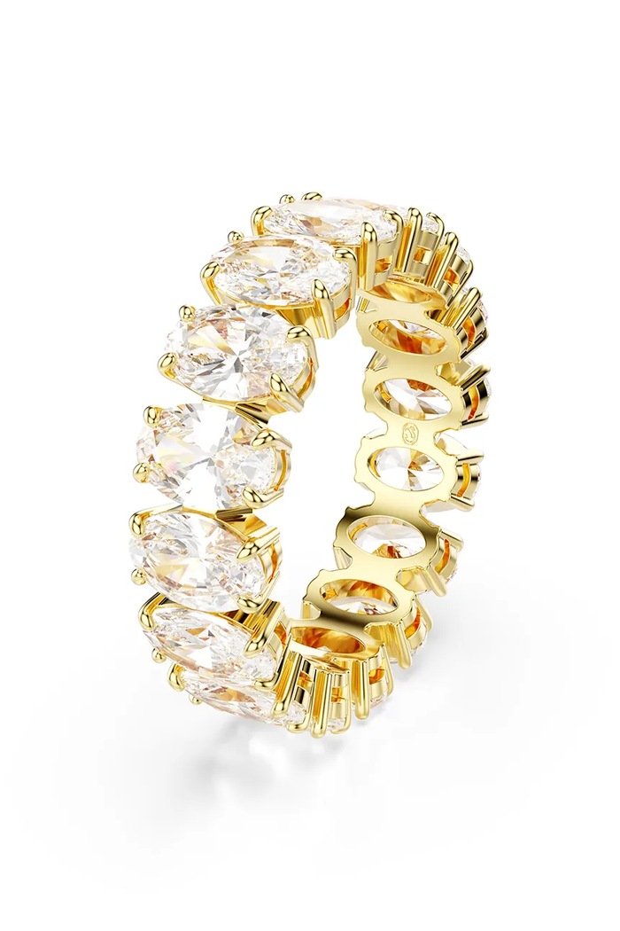 Swarovski pierścionek MATRIX 5707189 złoty SS25