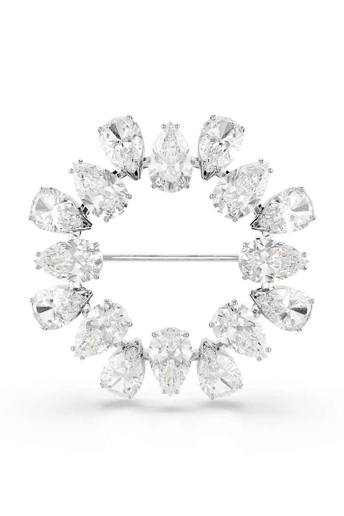 Swarovski Brosa MATRIX argintiu 5714646