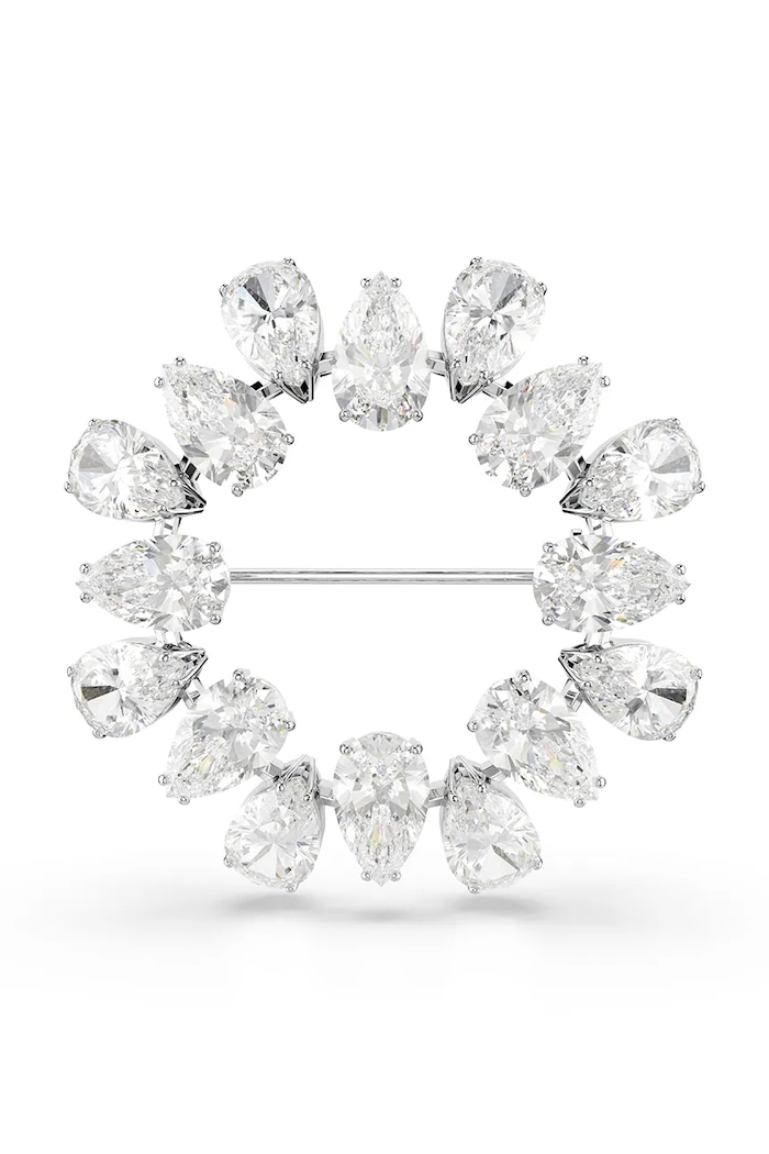 Swarovski Brosa MATRIX argintiu 5714646