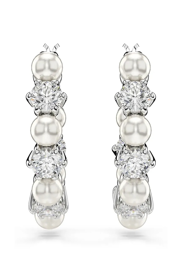 Swarovski cercei MATRIX Cristal Swarovski argintiu 5709256